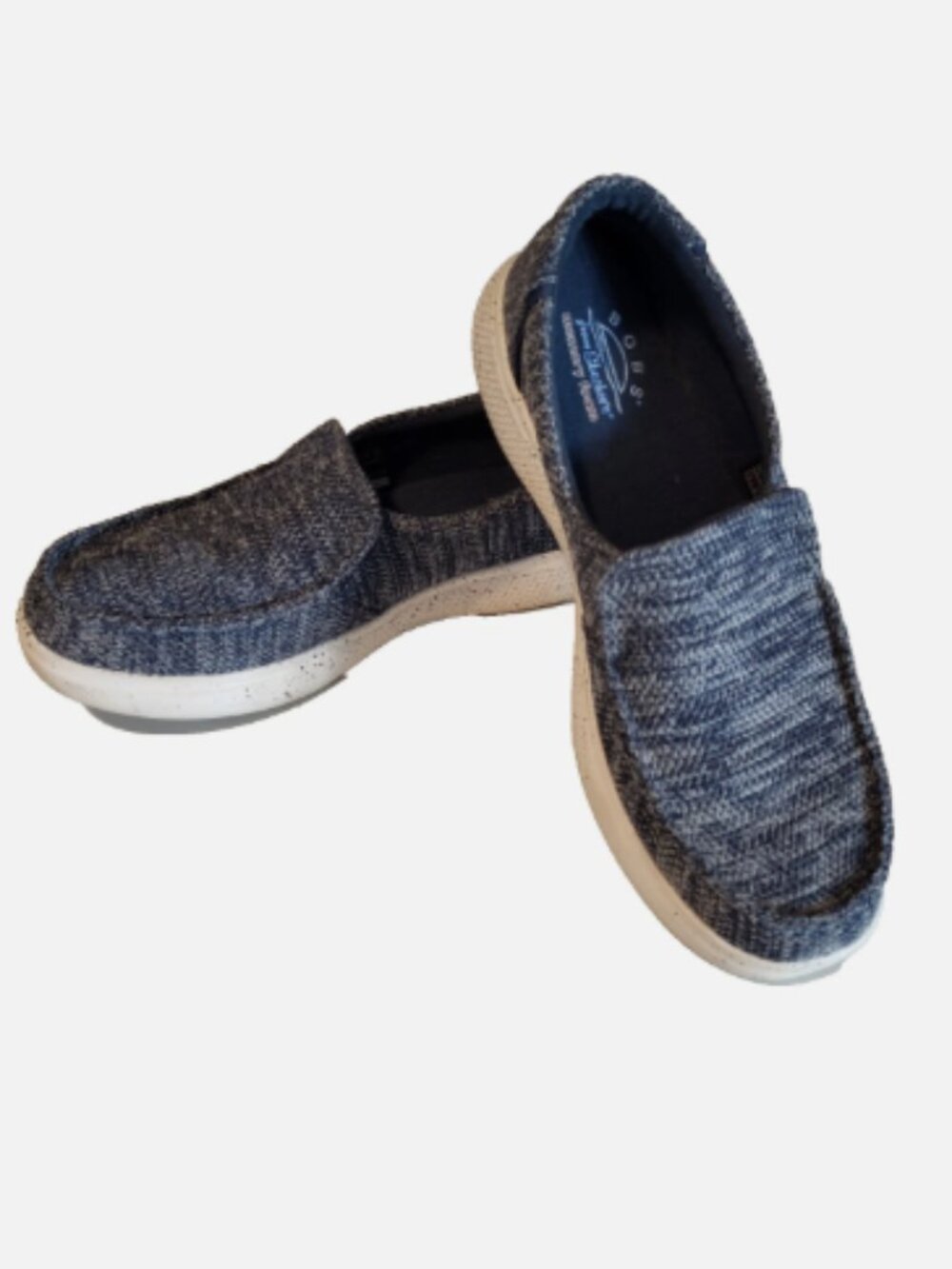 Bobs from Sketchers Skipper Woman's Size 7 Navy Slip On Sneaker Memory Foam